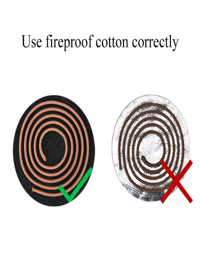 PZRT 5pcs Incense Burner Black Ash catcher Pad Fireproof Mat High Temperature Cotton Pad Fire Cotton Incense Burner Accessories Fit For Incense Sticks Coils - Image 5