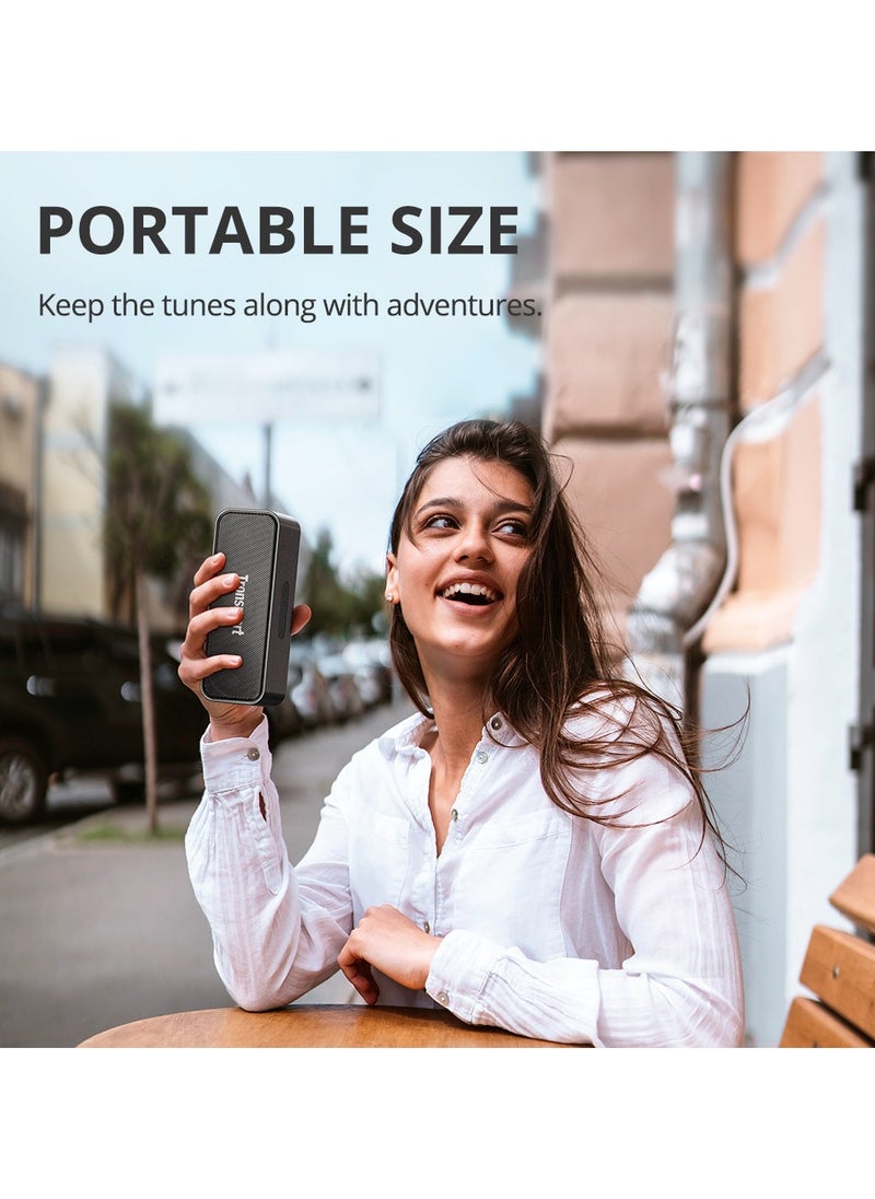 Tronsmart T2 Mini 10W Portable Outdoor Speaker, Stereo Pairing Sound, Bluetooth 5.3, 18 hours Playtime, IPX5 Waterproof Black - pzsku/Z8E2A5E0767AF2C99F798Z/45/_/1722934988/e1534fed-f267-43f1-8599-c800a067e692