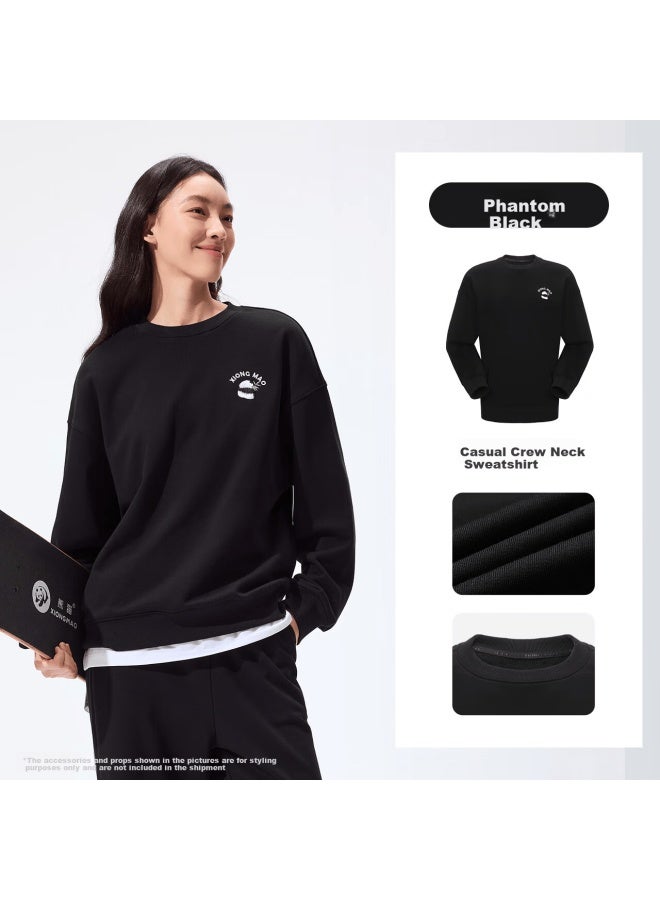 Panda Camel Series Outdoor Crewneck Sweatshirt Uni Autumn Winter New 100% Cotton Warm Loose Long Sleeve Top 1355, M - Image 1