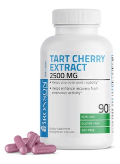 Bronson Tart Cherry Extract 2500 Mg Premium Nongmo Formula Packed With Antioxidants And Flavonoids 90 Vegetarian Capsules  - Image 1