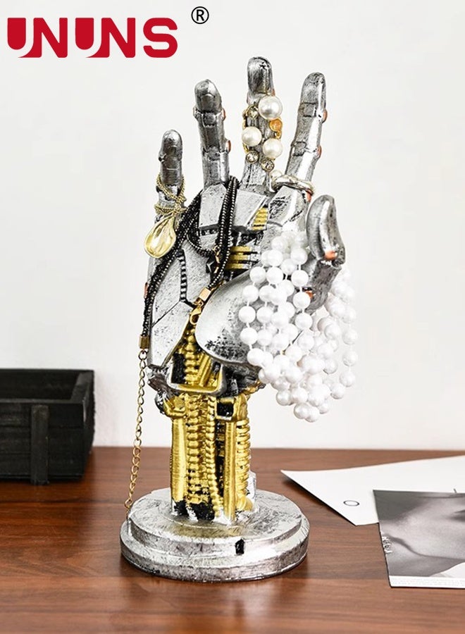 UNUNS Controllers Holder,Gaming Controller Holder Controller Holder Figure Headphone Stand & Controller Mechanical Hand Gaming Accessories Desk Decor Figure for Desk Gamer Gifts Halloween Decorations,29.5x16.5x13.5cm - Image 4