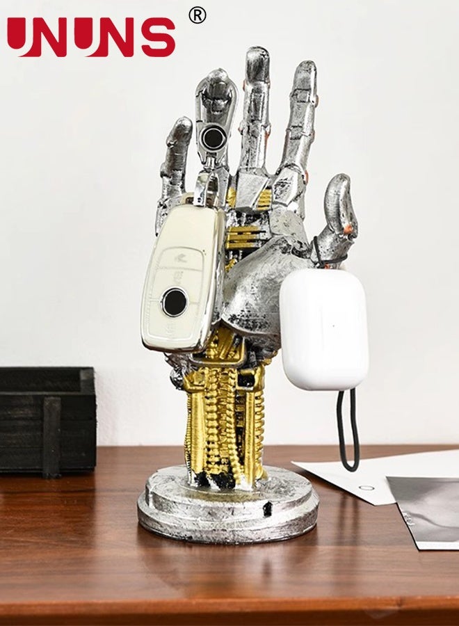 UNUNS Controllers Holder,Gaming Controller Holder Controller Holder Figure Headphone Stand & Controller Mechanical Hand Gaming Accessories Desk Decor Figure for Desk Gamer Gifts Halloween Decorations,29.5x16.5x13.5cm - Image 2