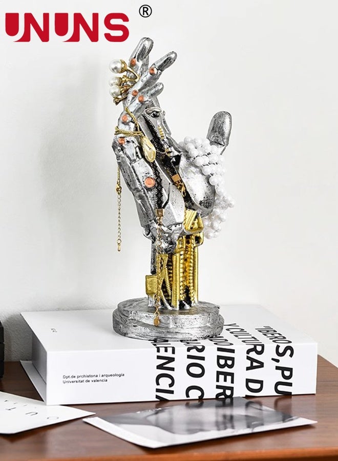 UNUNS Controllers Holder,Gaming Controller Holder Controller Holder Figure Headphone Stand & Controller Mechanical Hand Gaming Accessories Desk Decor Figure for Desk Gamer Gifts Halloween Decorations,29.5x16.5x13.5cm - Image 5