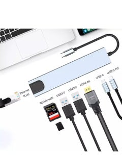 Generic USB C HUB, 8-Port USB C Adapter with 4K HDMI, RJ45 Ethernet, Type C, Type C PD, USB3.0, USB2.0, SD/TF Card Reader, Support Windows 10, 8.1, Mac OS, Surface Pro, Linux, Chromebook and More  - Image 3