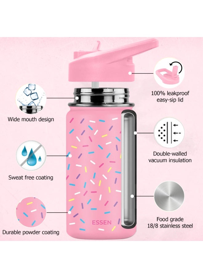 ESSEN Kids Water Bottle Stainless Steel for Girls Sprinkles – 414 ml - Image 3