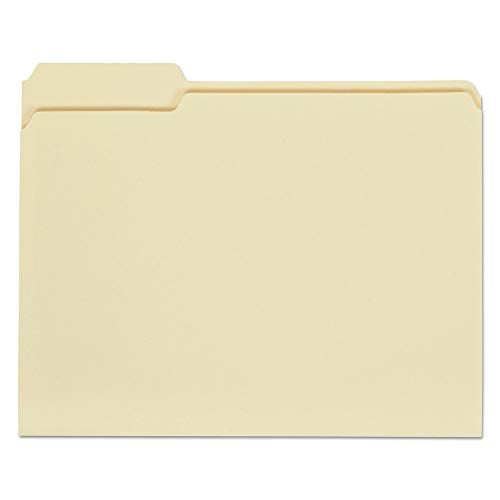 Universal 12113 File Folders, 1/3 Cut Assorted, One-Ply Top Tab, Letter, Manila (Box of 100) - Image 2
