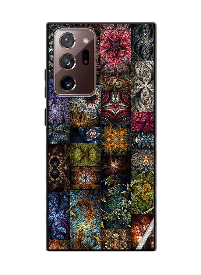 VR CREATIVE Protective Case Cover For Samsung Galaxy Note20 Ultra 5G 30 Mind Blowing Pieces Of Algorithmic Fractal Art Design Multicolour - Image 1