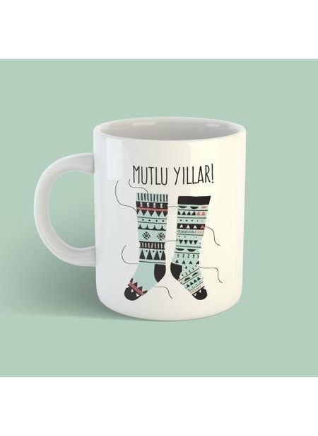 New Year Mug Series - Happy New Year Sock Mug