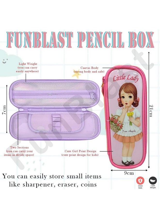 FunBlast - Pencil Pouches For Girls Stylish Pencil Pouches Pencil Case For Girls Pencil Pouches For Kids Pencil Box For Girls Pencil Box For Kids Pencil Case Kids Pencil Box Pencil Box For Girls Pouch - Image 1