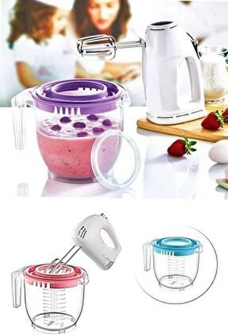 Hane216 Splash-Free Mixer Container with Special Protection Cover