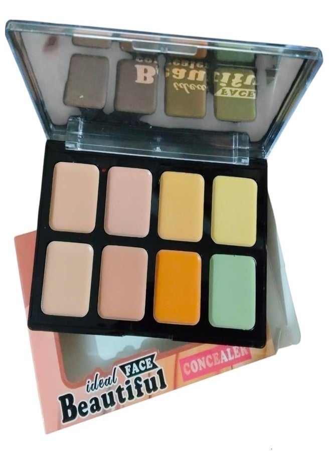 Prosopyare 8 Color Corrector and Concealer Palette - Natural Brightening Long Lasting Highlighter Cream Foundation for Flawless Skin Tone - Image 1