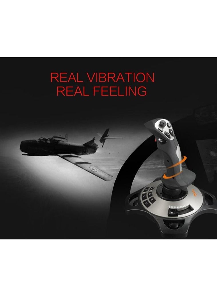 PXN - 2113 Pro - USB Flight Stick PC Joystick Controller Simulator Gamepad Wired Gaming Control for Flight Stick Simulation Games, Advanced Throttle 4 Axis 8 Way HAT Switch, for Windows XP/VISTA/7/8/10 - Image 1