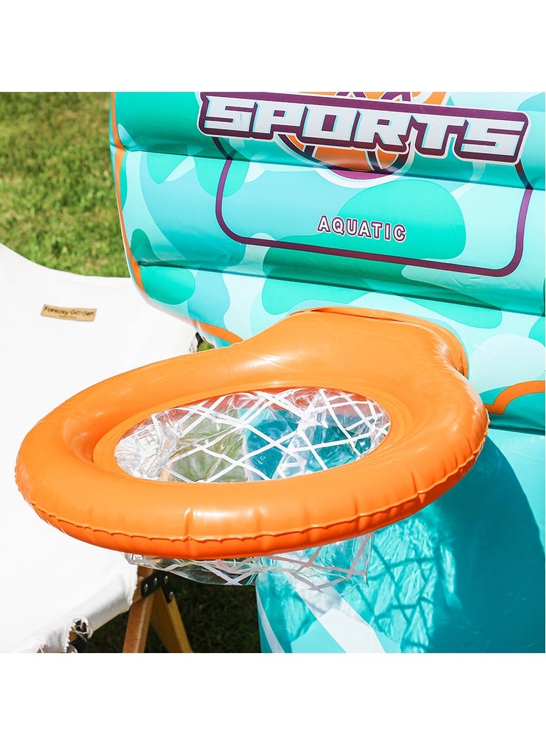 Inflatable Basketball Hoop, Floating Basketball Stand, Water Game Toy, Blow Up Pool Goal, Outdoor Indoor Sports Toy for Kids, Garden Pool Inflatable Floating Toy  - Image 3