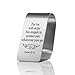 PUVOXHO for He Will Order His Angels to Protect You Wherever You Go Engraved Stainless Steel Car Visor Clip Psalm 9111 Sign Funny Religious Gifts for Women Men Family Friend New Driver Gifts - Image 2