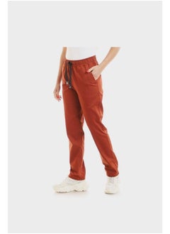 IZOR Rectangular Patch Pocket Plain Pants - Burnt Orange  - Image 2