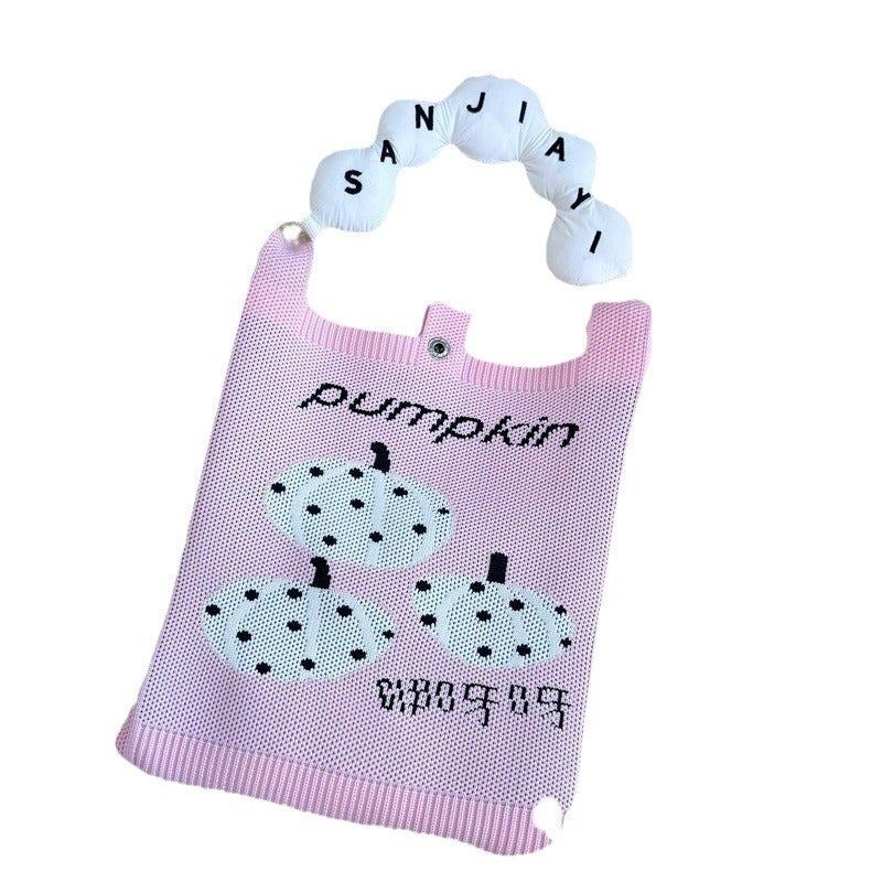 New Korean Mobile Phone Bag Cute All-Match Handbag Mini Knitted Small Handbag Single Shoulder Bag Crossbody Handbag - Image 5