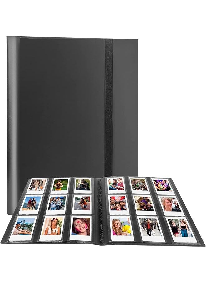 The Bros 432 Pockets Mini Photo Album Compatible for Fujifilm Instax Mini 12 11 9 90 8+ 8 7S 40 26 25 EVO LiPlay Instant Camera/Mini Link SP-1 Printer/Z2300/ PIC-300 Polaroid Pictures（Black)  - Image 1