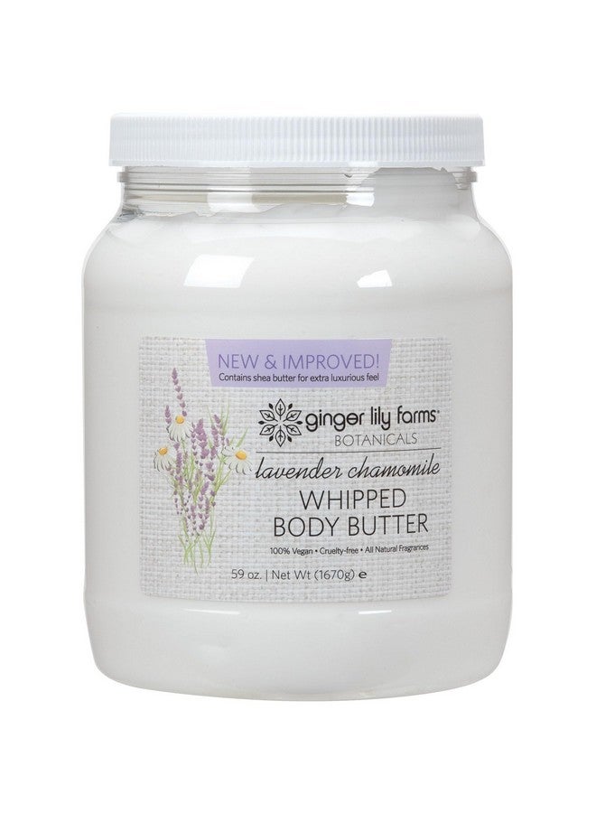 Ginger Lily Farms Botanicals Whipped Body Butter for Dry Skin, Ultra-Hydrating, 100% Vegan & Cruelty-Free, Lavender Chamomile, 59 Ounces - Image 1