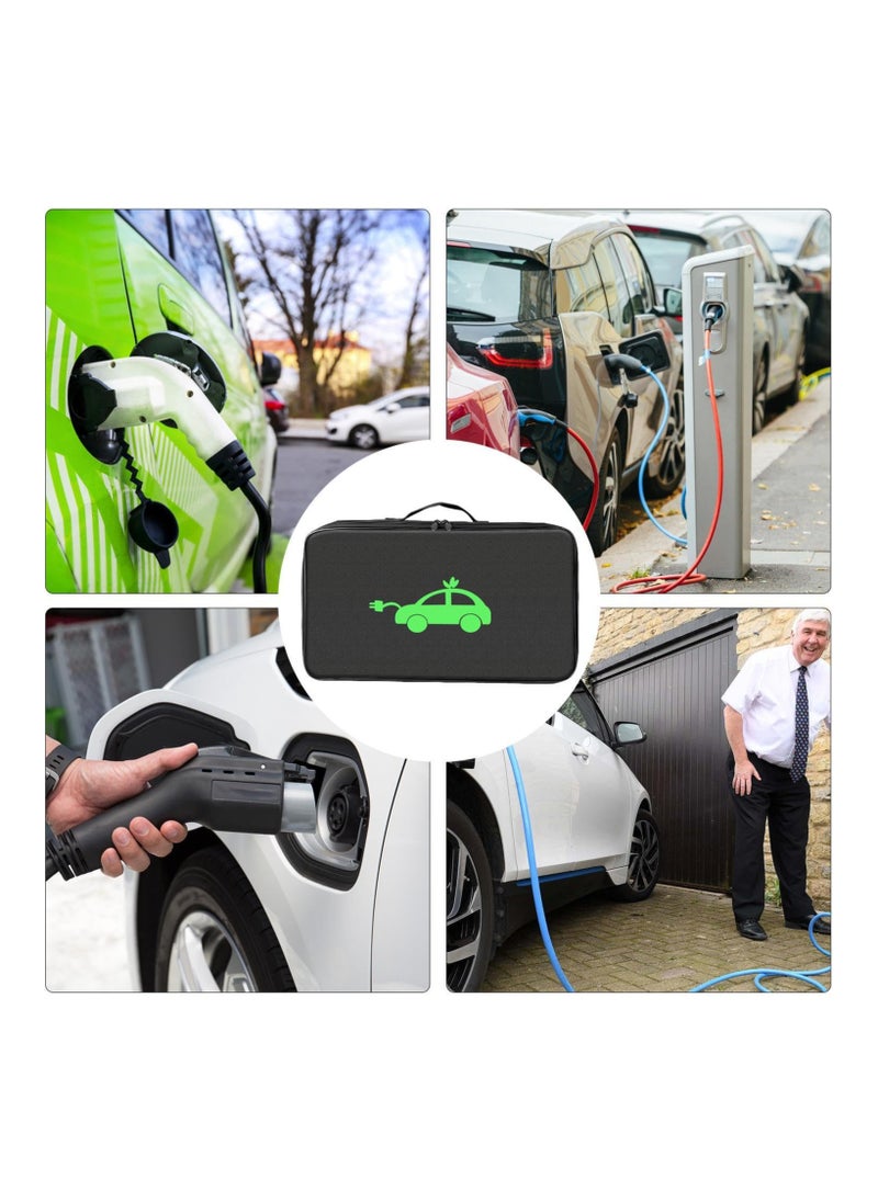 SYOSI - Electric Vehicle Charging Cable Storage Bag, Electric Car Charger Cable Holder Bag Ev Charging Cable Travel Pouch, Portable Ev Charging Cable Carrying Case for Electric Vehicles, Extension Cables - Image 1