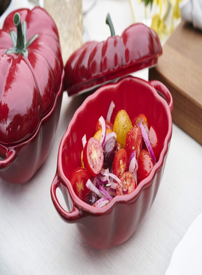 Staub Tomato Casserole 40511-855-0 Enamelled Surface Ceramic - Image 3