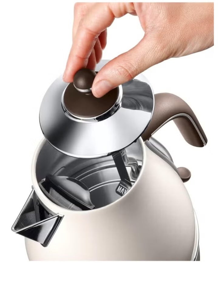 De'Longhi Vintage fast electric kettle 1.7L 2000W KBOV2001BG (beige) - Image 5