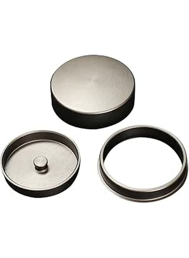 Wear Resistant Ceramic Tea Jar Lid Set With Alloy Threaded Seal Gray Kitchen Accessory - Image 1