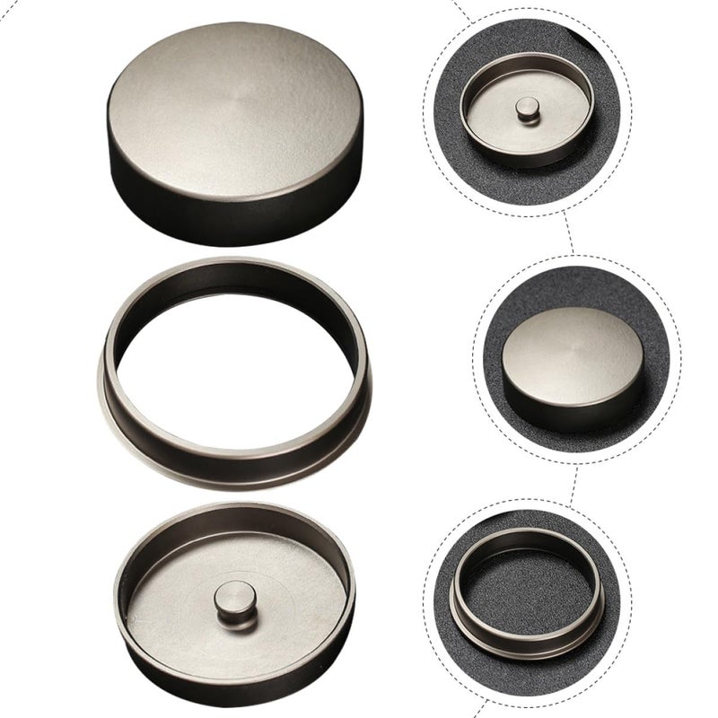 Wear Resistant Ceramic Tea Jar Lid Set With Alloy Threaded Seal Gray Kitchen Accessory - Image 4