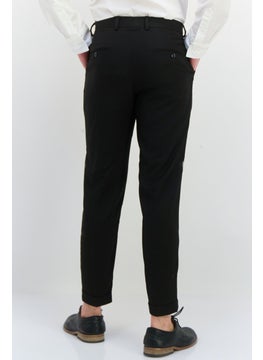 Sorbino Men Regular FIt Plain Dress Pants, Black  - Image 3