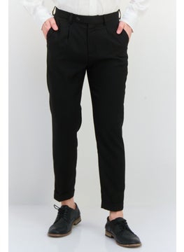 Sorbino Men Regular FIt Plain Dress Pants, Black  - Image 1