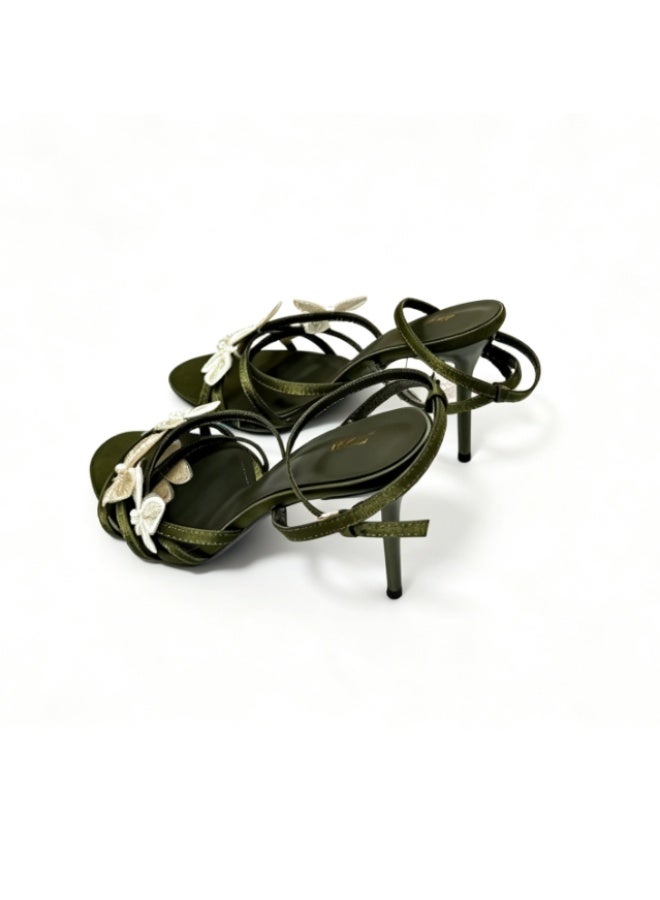 Zara Butterfly Embellished Strappy Open-Toe High-Heel Sandals - Image 3