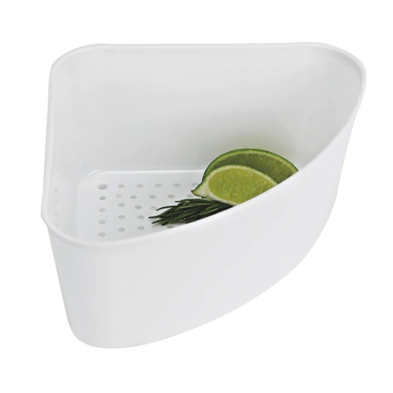 Better Houseware Triangular Kitchen Sink Drain Basket for Food Sink Food Catcher Basket for Washing Vegetables  Fruits Corner Sink Strainer