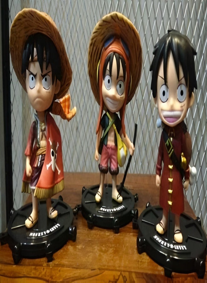 monkey D Luffy Nendoroid (3 pieces) set figures