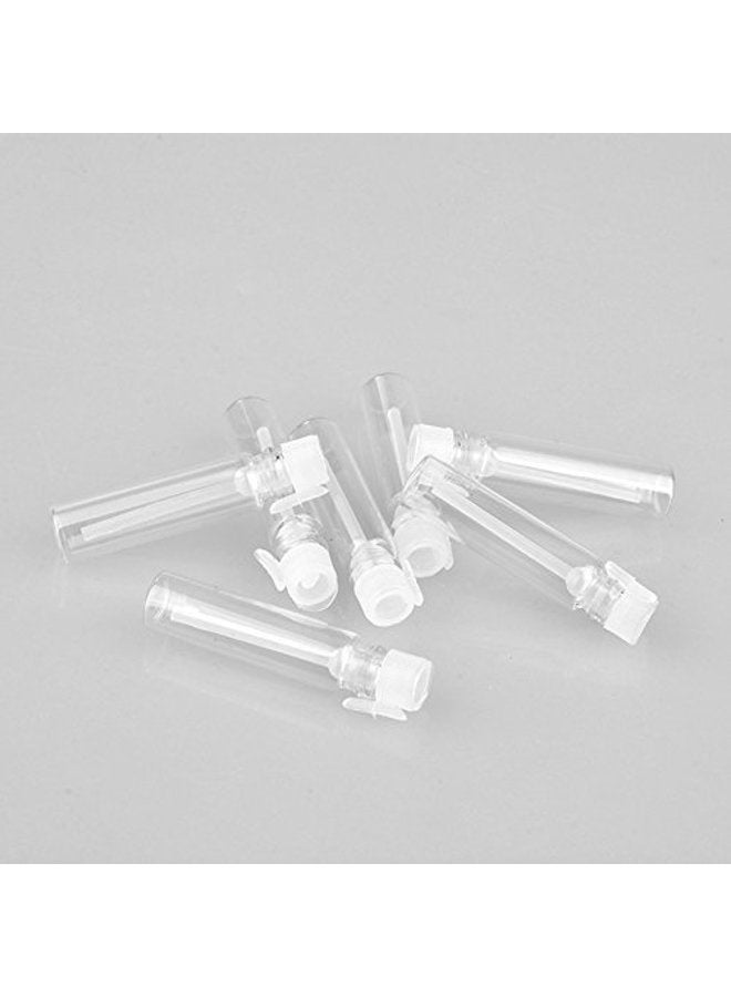 Enslz 2ml 100Pcs Mini Sample Cute Glass Travel Oil Perfume Bottle with Drop& Spray Empty Sample Bottle for Essential Oils Aromatherapy (2ml) - Image 3