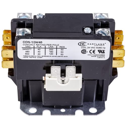 PACKARD C130A 1 Pole, 24 VAC Coil, 30 AMP, 50/60 HZ, CONTACTOR, Definite Purpose, Magnetic, Plus SHUNT - Image 4