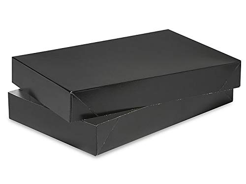 A1 Bakery Supplies Men Shirt Box Women Top Box Gift Boxes Wrap Boxes Apparel Gift Boxes with Lids 5 Pack Black