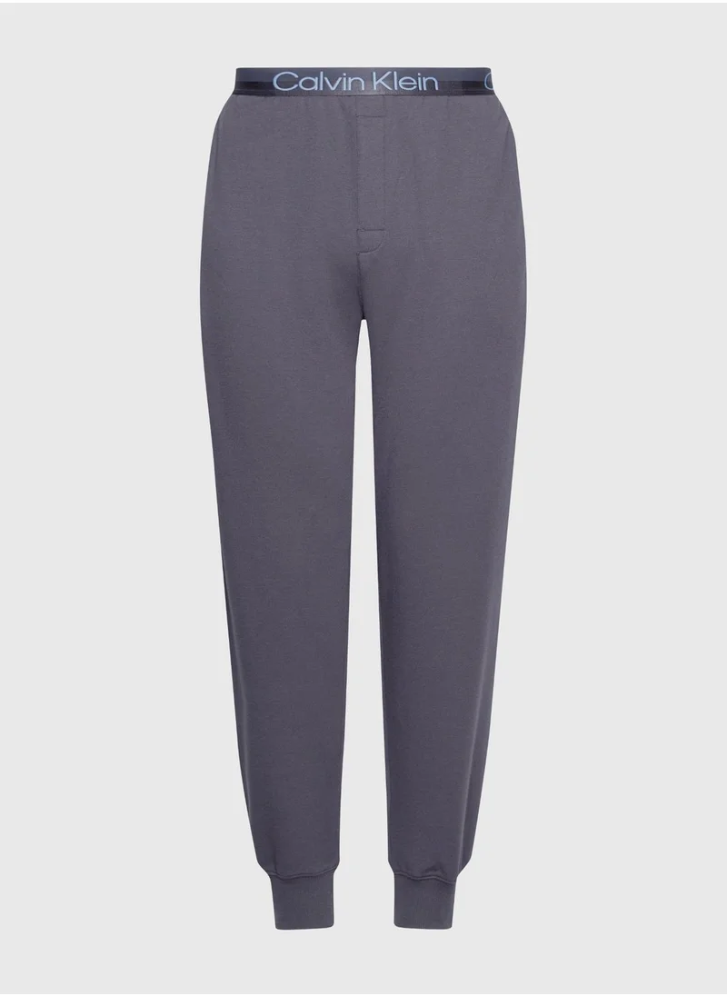CALVIN KLEIN Logo Band Cuffed Sweatpants