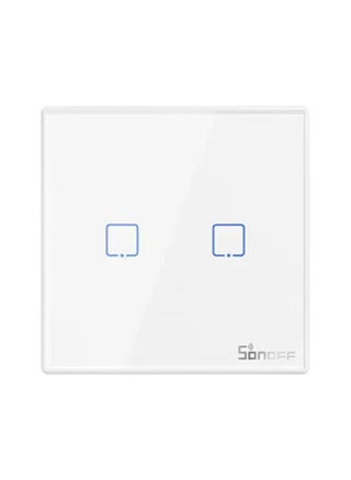 Smart Wall Switch T2EU2C-RF 433MHz Wireless Stick-on 2 Gang 433MHz RF Frequency White - pzsku/Z8E2C039433CEE2C38CF3Z/45/_/1706184953/56caaff0-d1c8-4cd2-95a7-fba45969a00b