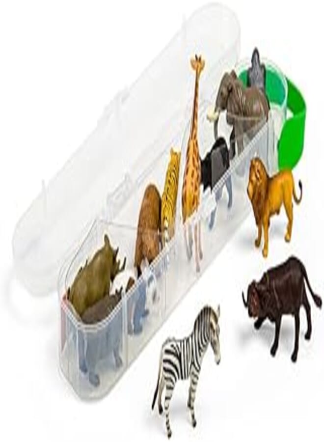CollectA Tachan Wild animals set mini 12 pieces 7-11 cm