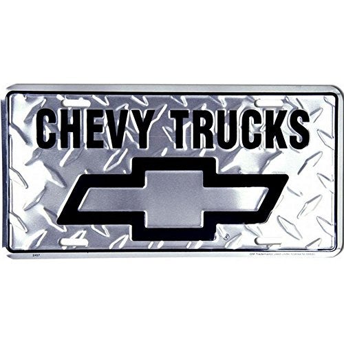 Signs 4 Fun Parody License Plate | Chevy Truck Diamond | 12” x 6” Decorative License Plate | Decoration Plate for Vehicle/Wall | Man Cave Decorations | Made in The USA - Image 1