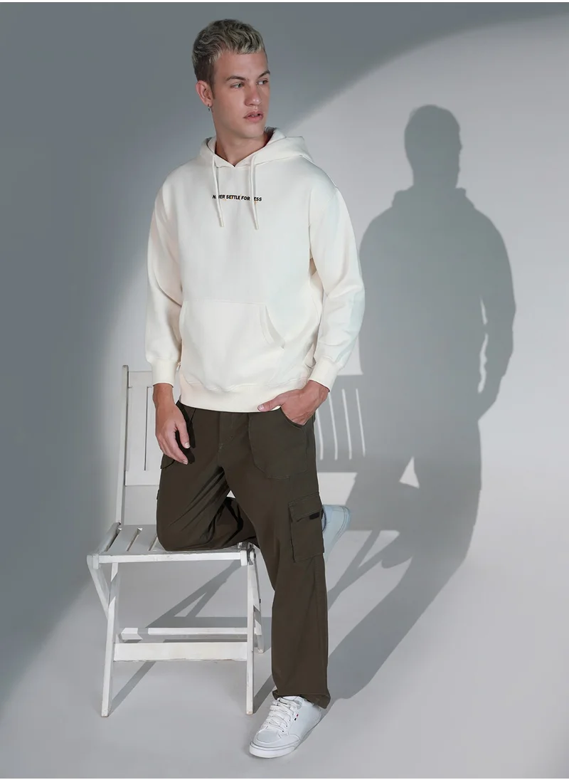 Hubberholme White Sweatshirt For Men