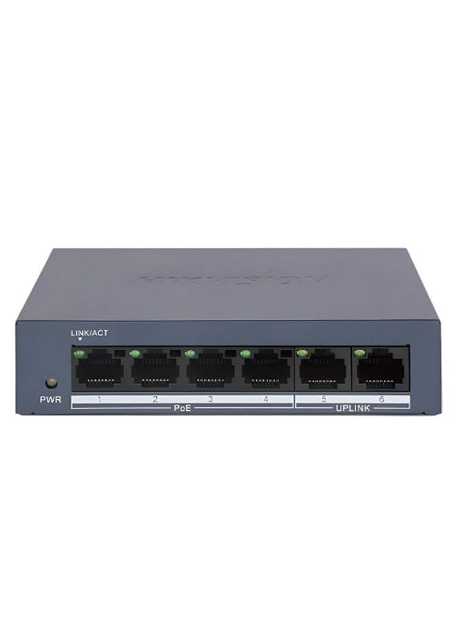 UNV - Unmanaged Poe Switch Hikvision Poe 4 Port 10/100Mbp - Ds-3E0106Mp-E/M - Image 1