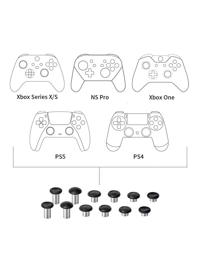 PS5/PS4 Special Handle Rocker Replacement Cap NS Pro/Xbox One Repair Accessories Rocker Cap Combination-Product Color:White - Image 5