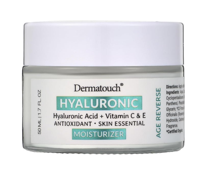 DERMATOUCH Hyaluronic Acid Moisturizer with Vitamin C  E 17 fl oz