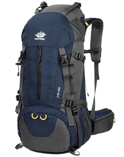 WoneNice 50L(45+5) Waterproof Hiking Backpack - Outdoor Sport Daypack with Rain Cover - Image 1