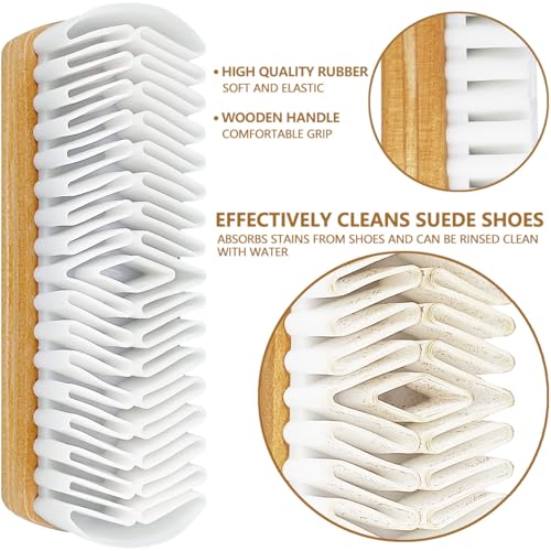 Gmeily 3Pcs Suede Shoe Brush and Eraser Suede Nubuck Cleaning Brush for Shoes - Image 4