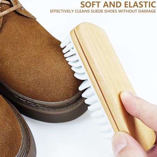 Gmeily 3Pcs Suede Shoe Brush and Eraser Suede Nubuck Cleaning Brush for Shoes - Image 3