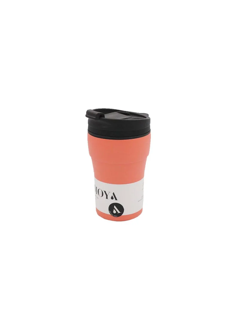 MOYA Moya "Low Tide" 250ml Travel Coffee Mug Black/Coral