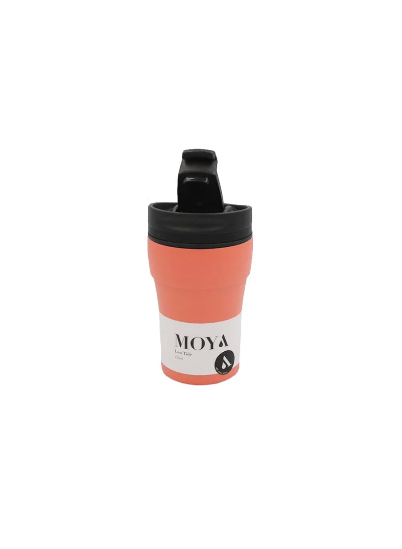 MOYA Moya "Low Tide" 250ml Travel Coffee Mug Black/Coral