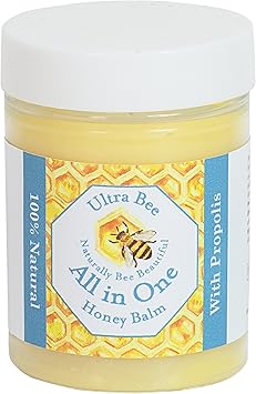 Ultra bee 100 Natural All in One Honey Balm Natural Moisturiser for Sensitive Face Body LipsTattoos 100ml - Image 1