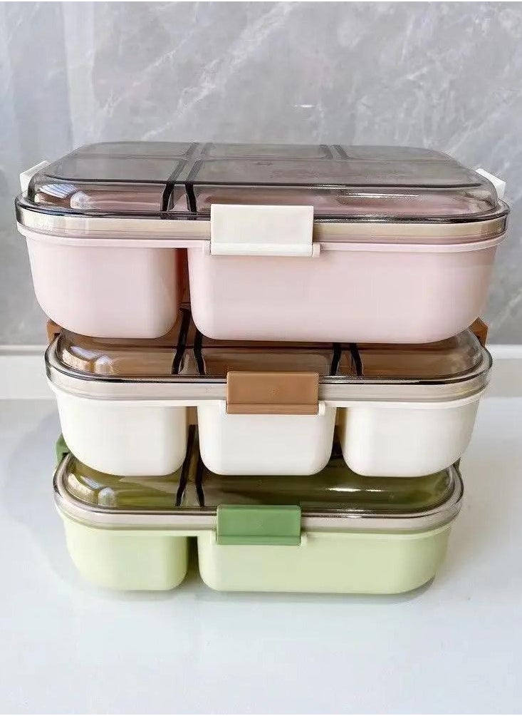 Lunchbox Container with 5 Compartments, 1300ml Capacity, Includes Spoon&Fork, 3 Colors - pzsku/Z8E2C895D99AC17136011Z/45/_/1735763004/bca9c24c-e552-4398-b140-7f49cd81c2db